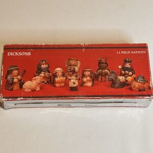 Dicksons Christmas Mini`11 Piece Nativity Ch533 Resin with Box